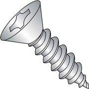 KANEBRIDGE Self-Drilling Screw, #6 x 3/8 in, Steel Flat Head Phillips Drive 0606APF188